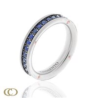 Anello Chimento Donna Aeternitas in Oro bianco Zaffiro 1A08485SS5140 - 1A08485SS5140